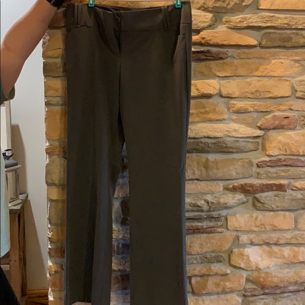 Gray trousers